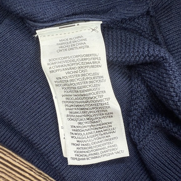 RLX Ralph Lauren Mens Full Zip Hybrid Sweater Jacket Wool Blend Navy Size XL NEW - Picture 9 of 9